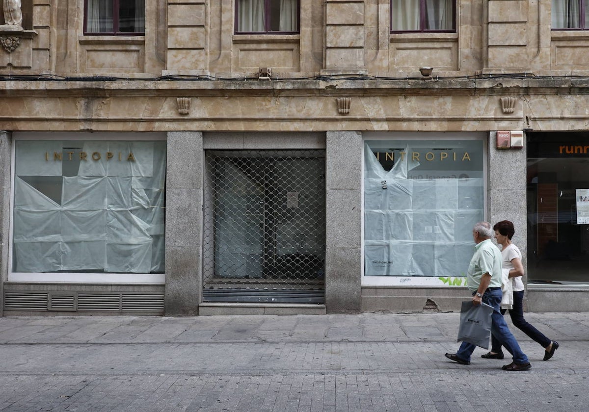 Un local vacío en pleno centro de la ciudad.