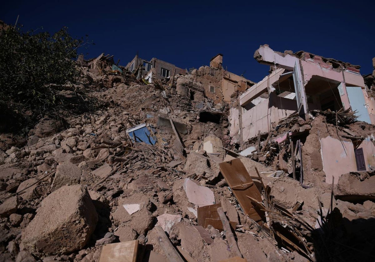 Escombros en el terremoto de Marruecos.