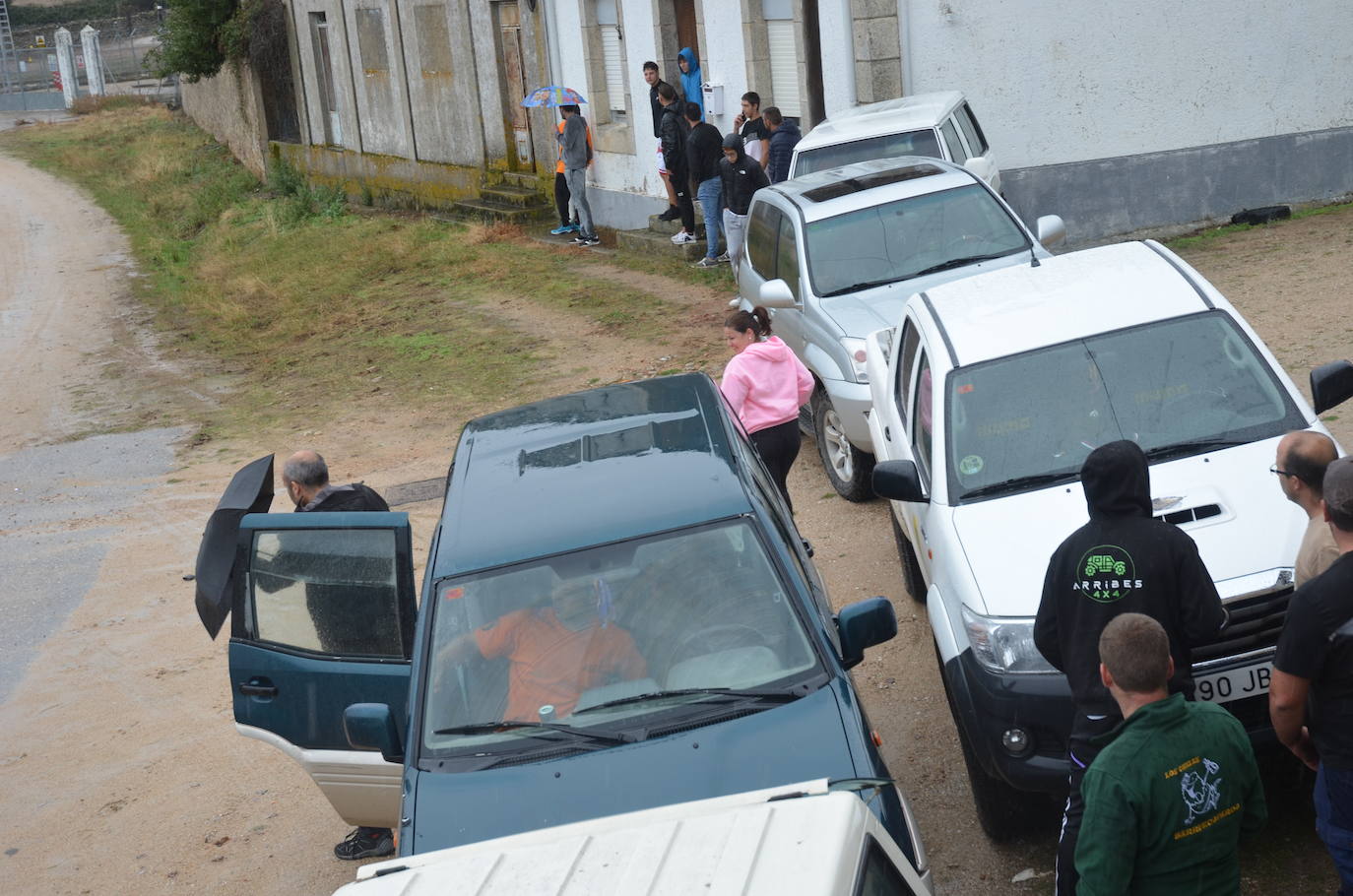 Tres encierros a caballo en uno en Barruecopardo