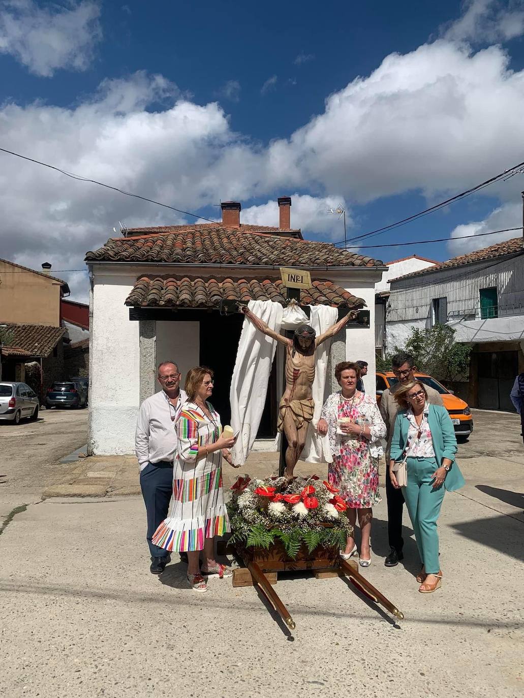 Peñacaballera se despide del Cristo de la Victoria