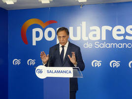 El presidente provincial del PP, Carlos García Carbayo.