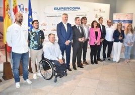 Imagen de la presentación de la Supercopa, ayer en Béjar.