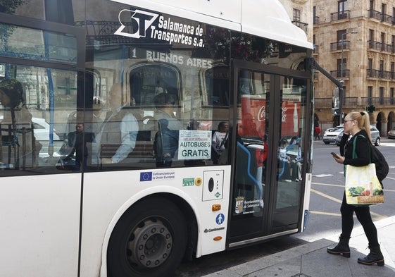 Así se ha vivido el Día sin Coche en los buses gratis de Salamanca
