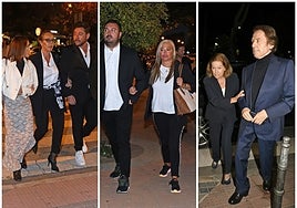 Varios de los famosos que acudieron al funeral