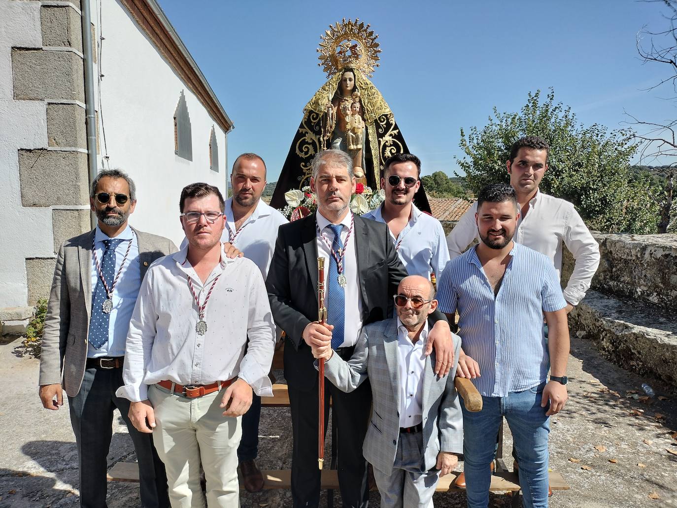 Santibáñez de Béjar se rinde ante la Virgen de Valparaíso