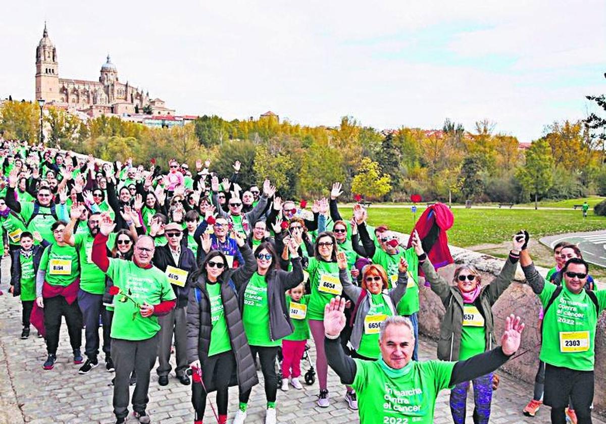 La Marcha contra el cáncer en anteriores ediciones en Salamanca