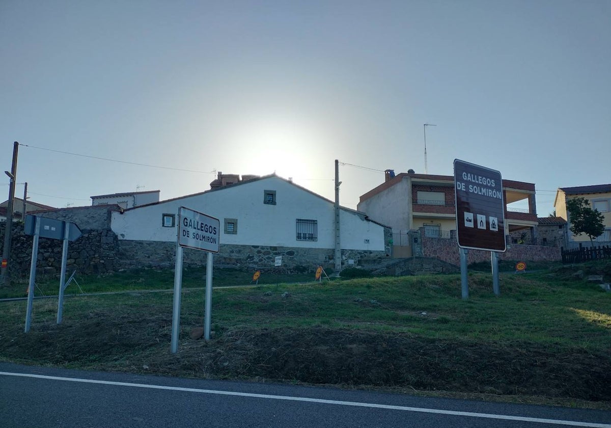 Imagen del Barrio Arriba de Gallegos de Solmirón, lugar en el que se han producido los robos.