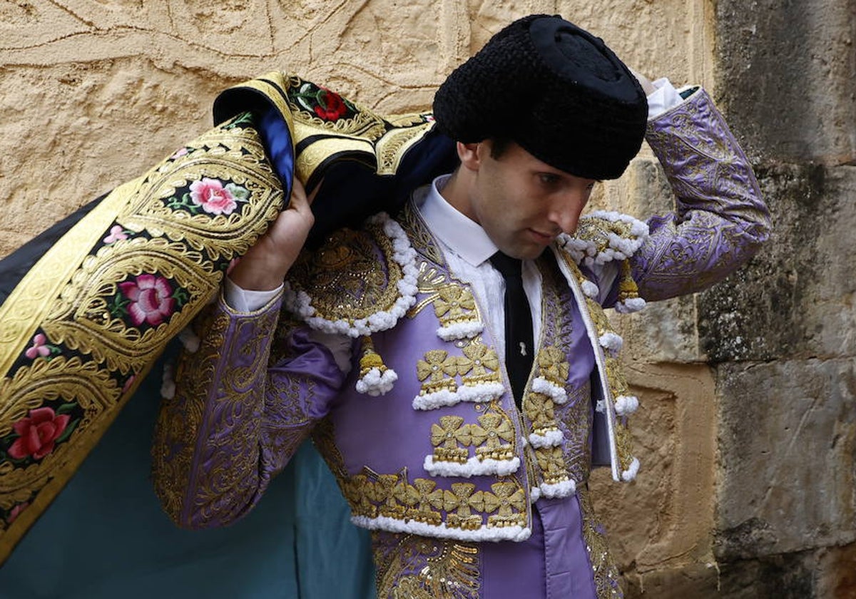 Valentín Hoyos, en el patio de cuadrillas de La Glorieta