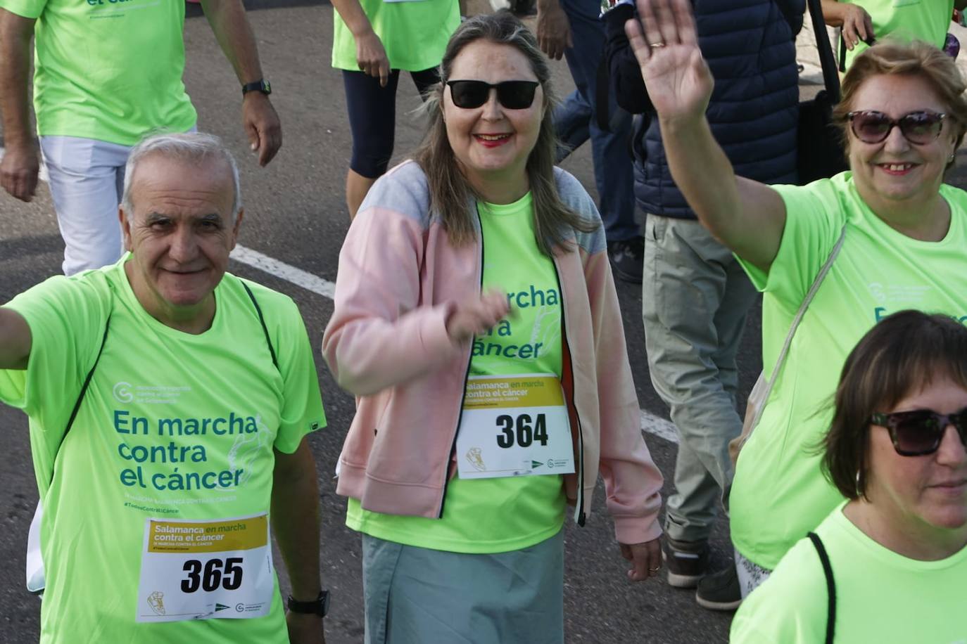 15.000 personas tiñen Salamanca de verde esperanza en la lucha contra el cáncer