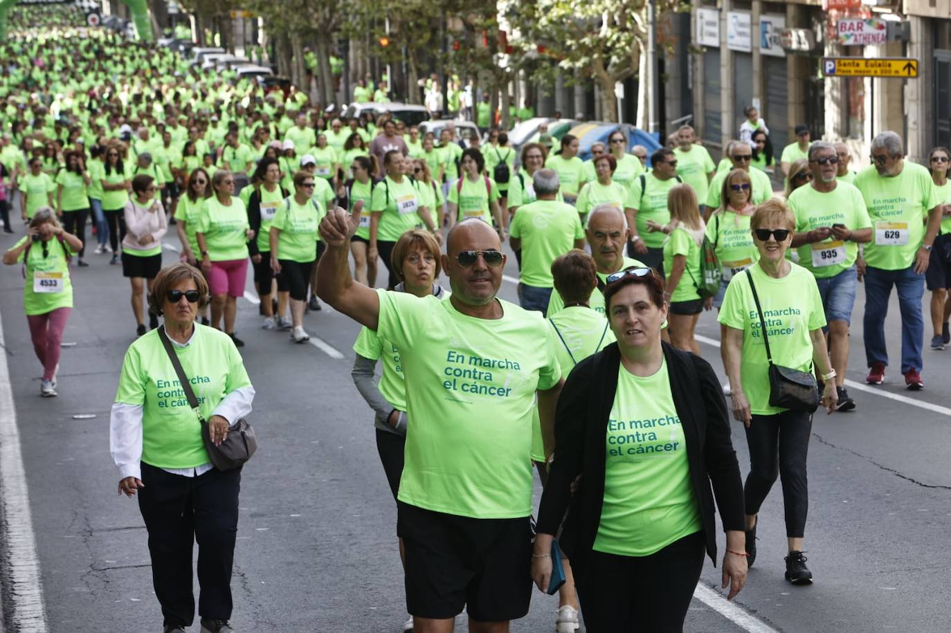 Las mejores imágenes de la Marcha contra el Cáncer de Salamanca