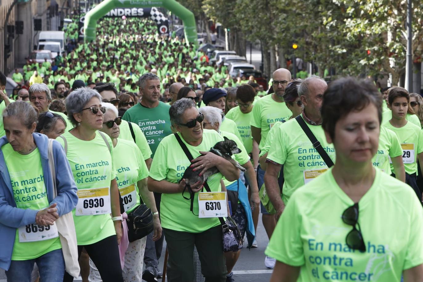 Las mejores imágenes de la Marcha contra el Cáncer de Salamanca