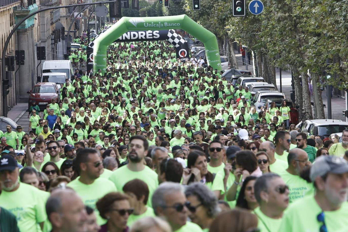 Las mejores imágenes de la Marcha contra el Cáncer de Salamanca