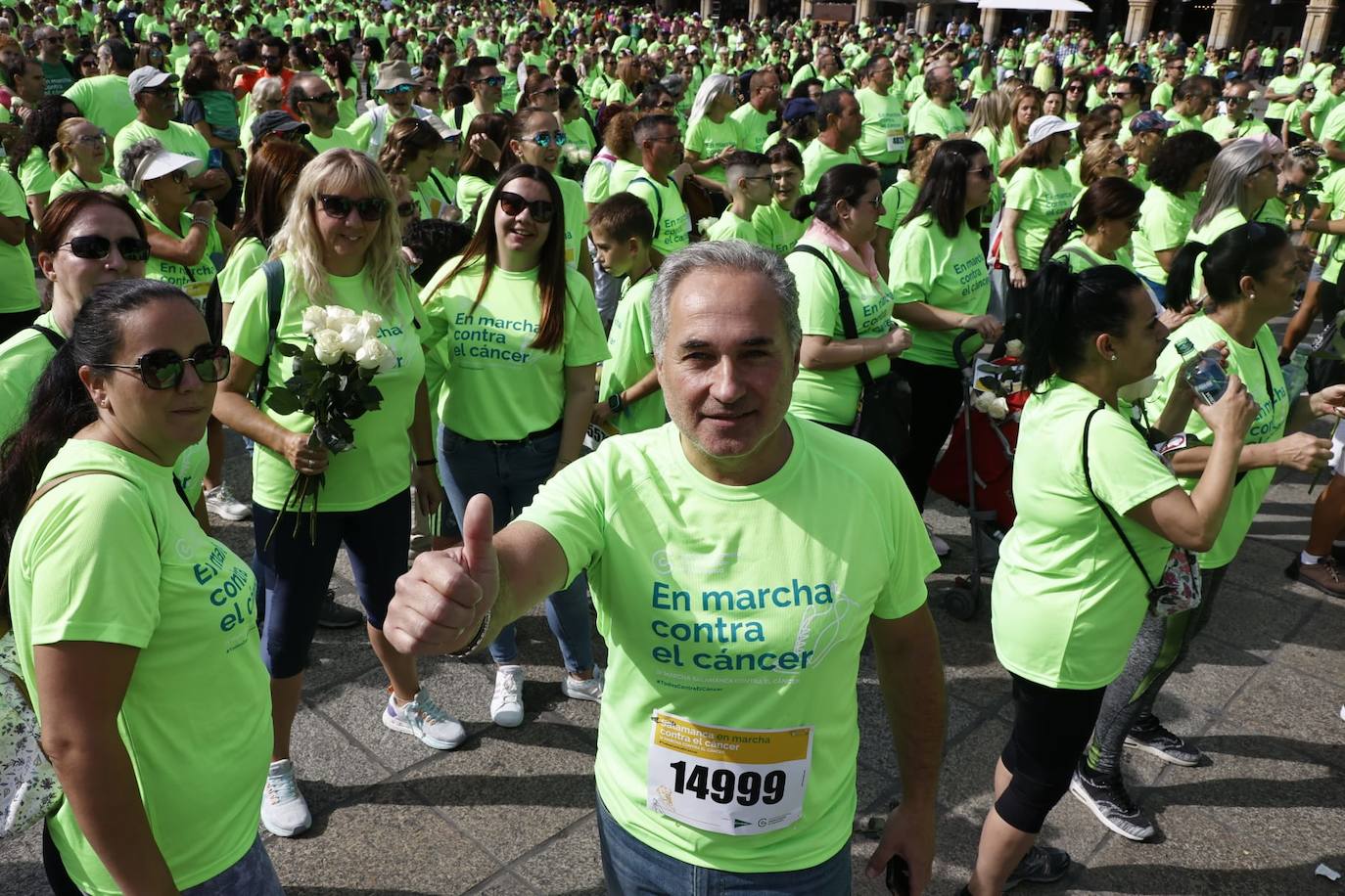 Las mejores imágenes de la Marcha contra el Cáncer de Salamanca