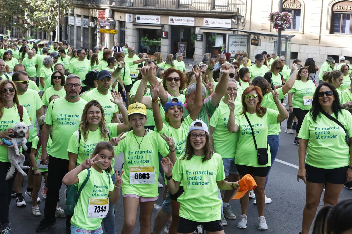 Las mejores imágenes de la Marcha contra el Cáncer de Salamanca