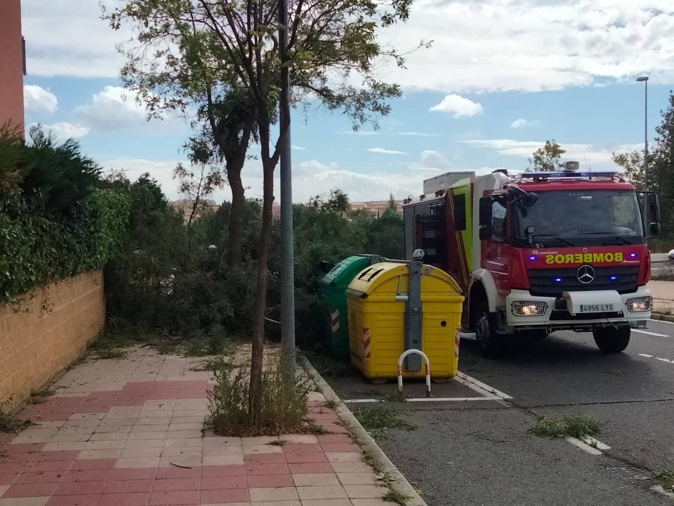 Los efectos de las fuertes rachas del viento en la provincia de Salamanca