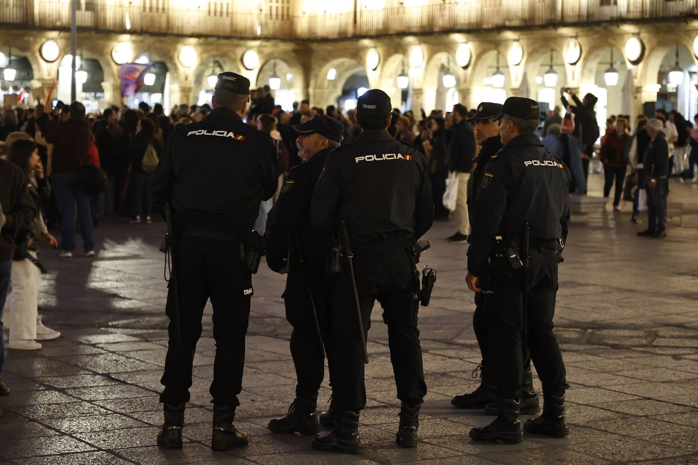 Así ha sido la manifestación a favor de Palestina en la Plaza Mayor