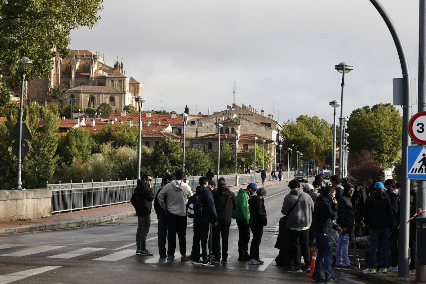 Nuevo día de rodaje: otra escena de acción por las calles de Salamanca