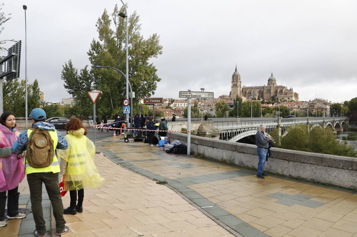 Nuevo día de rodaje: otra escena de acción por las calles de Salamanca