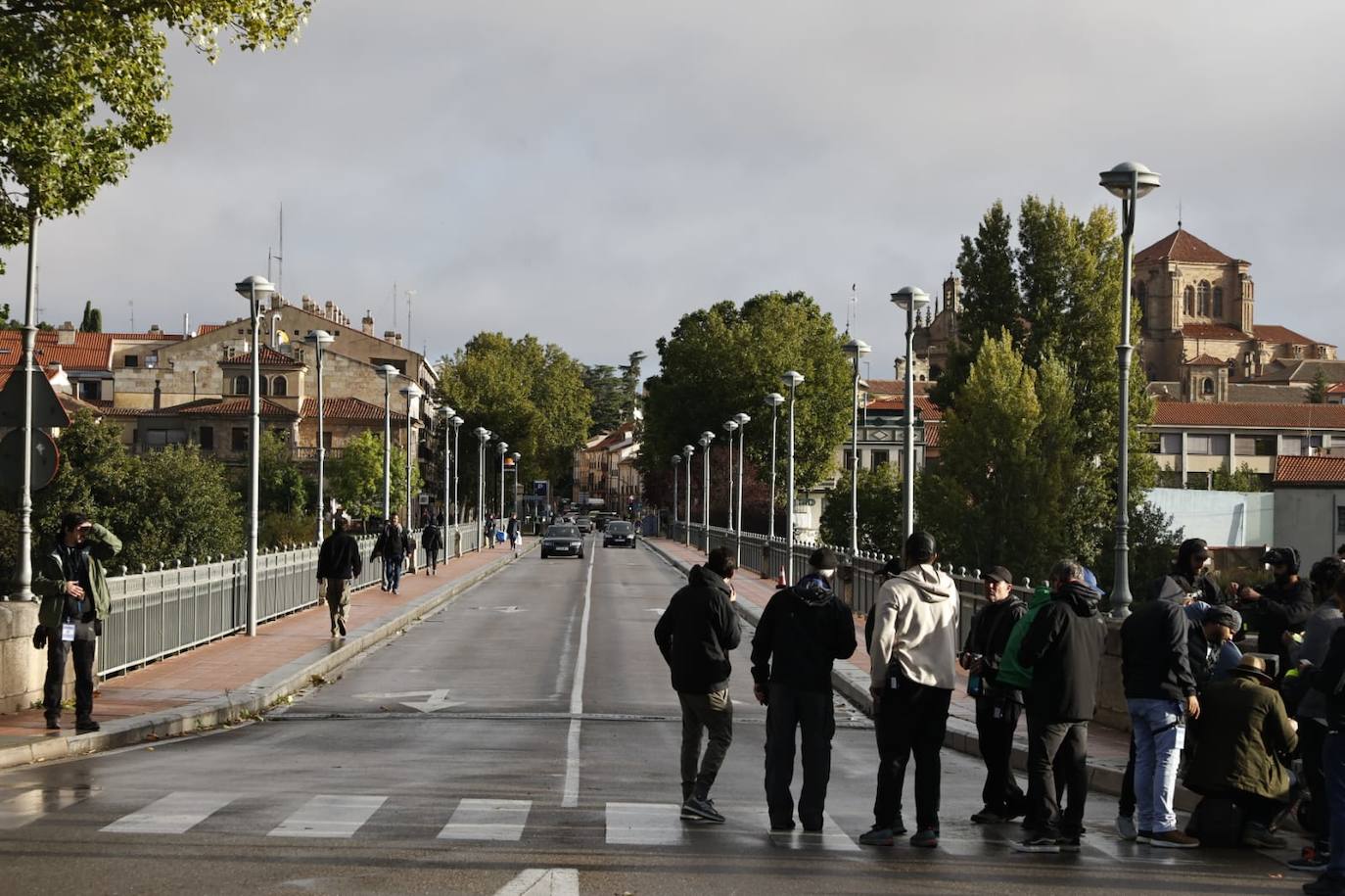 Nuevo día de rodaje: otra escena de acción por las calles de Salamanca