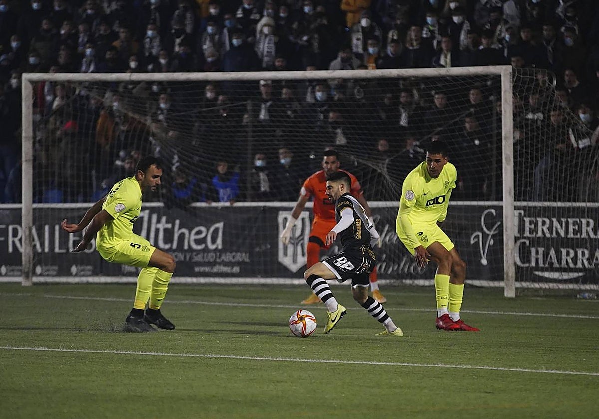 Partido de Unionistas contra el Elche en la Copa del Rey.