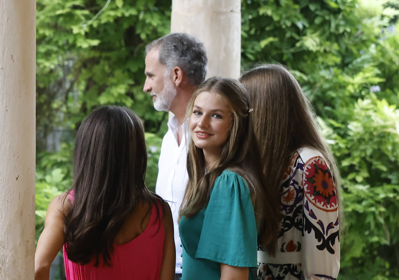 Fotografía de archivo de la Princesa Leonor durante la visita a los Jardines de Alfabia el 31 de julio de 2023