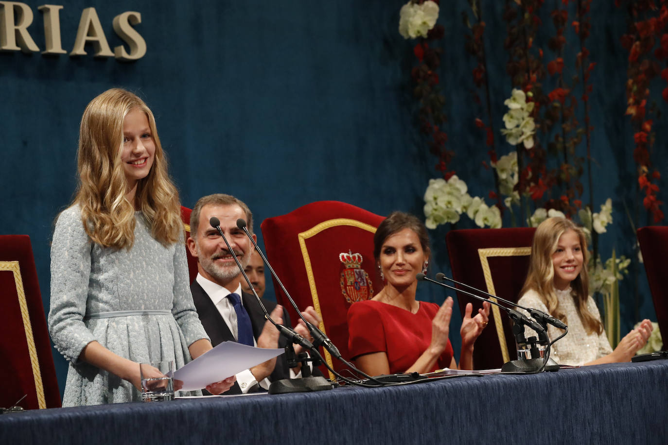 Fotografía de archivo la Princesa Leonor durante los Premios Princesa de Asturias el 18 de octubre de 2019