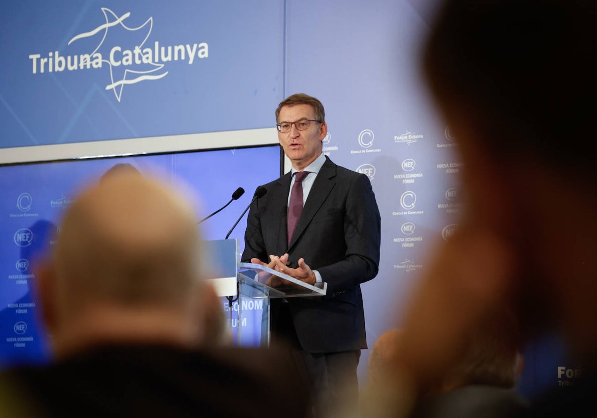 Alberto Núñez Feijóo, en el foro donde desató la polémica.