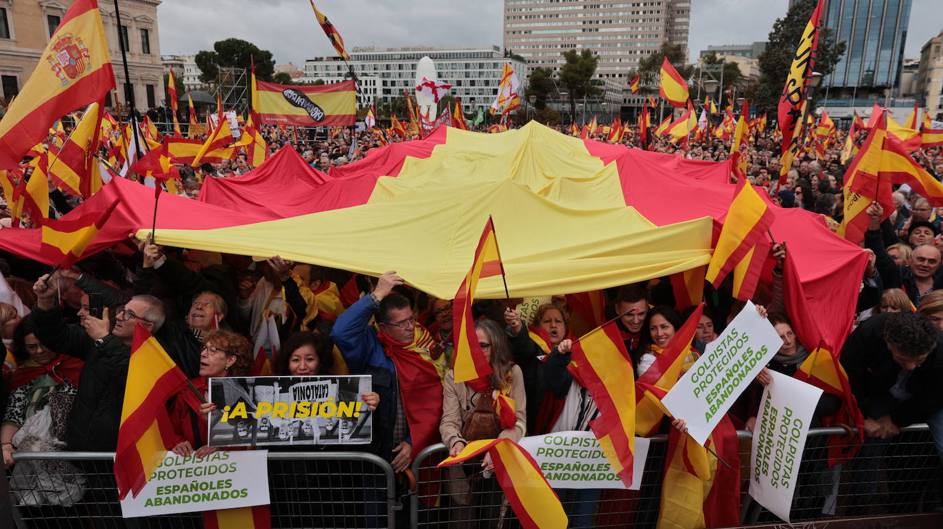 Más de 100.000 personas protestan contra la amnistía en Colón: &quot;¡Sánchez traidor!&quot;