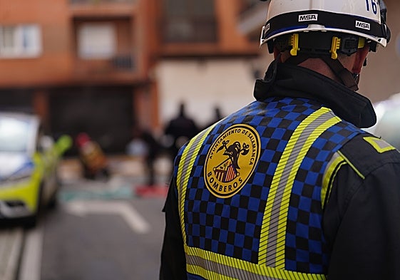 Bomberos de Salamanca en otra intervención.