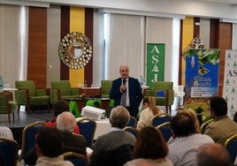 Juan Pedro Medina durante las jornadas organizadas por ASAJA.