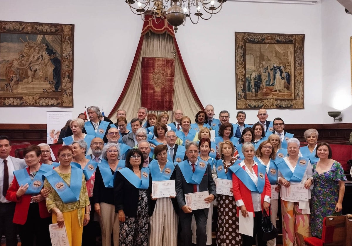 Una graduación de la Universidad de la Experiencia de la Universidad de Salamanca.