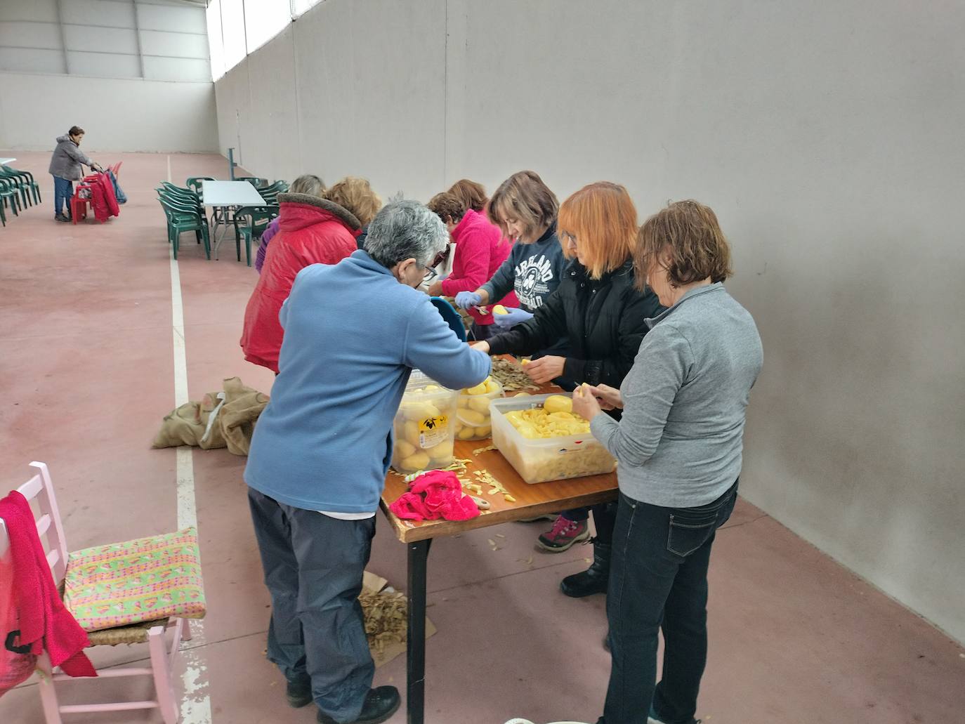 El pabellón salva la celebración de la fiesta del otoño en Los Santos