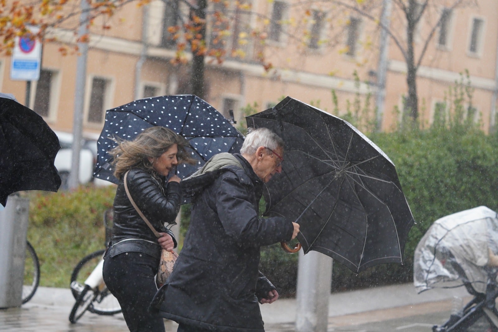 Primeros efectos de la borrasca &#039;Domingos&#039; en Salamanca