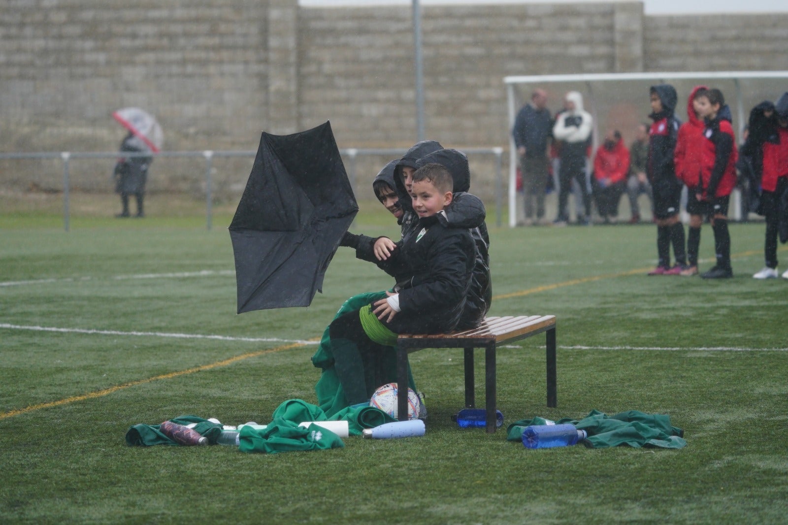 Primeros efectos de la borrasca &#039;Domingos&#039; en Salamanca