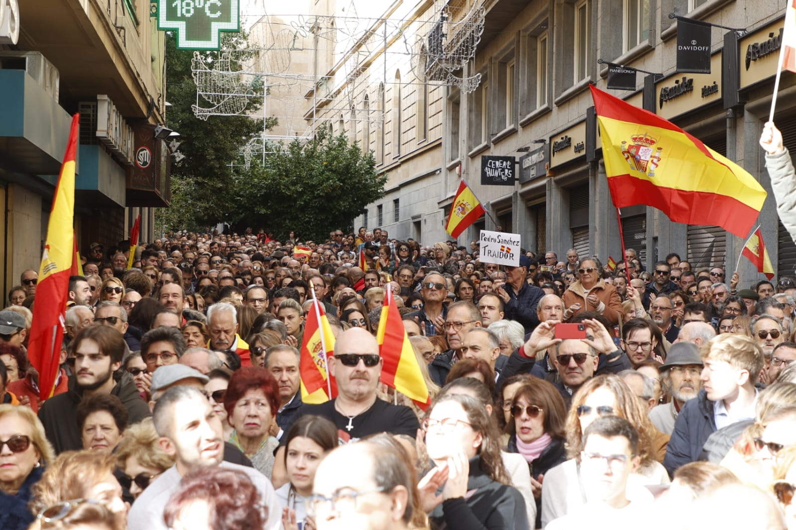 La manifestación contra la amnistía en Salamanca, en imágenes