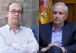 El juez decano de Salamanca, Juan Rollán, y el presidente de la Audiencia, José Antonio Vega.