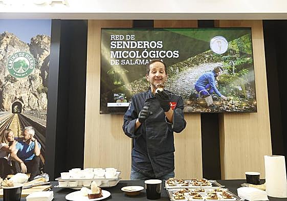 David Monaguillo, durante el taller en INTUR.