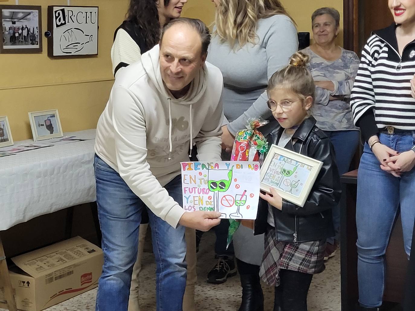 Arciu premia en Miróbriga los mejores dibujos infantiles frente al alcohol