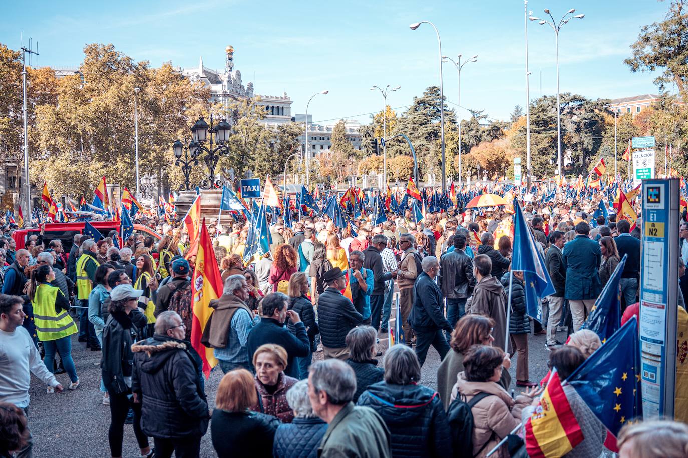 Un millón de personas se manifiestan contra la amnistía en Cibeles según los organizadores