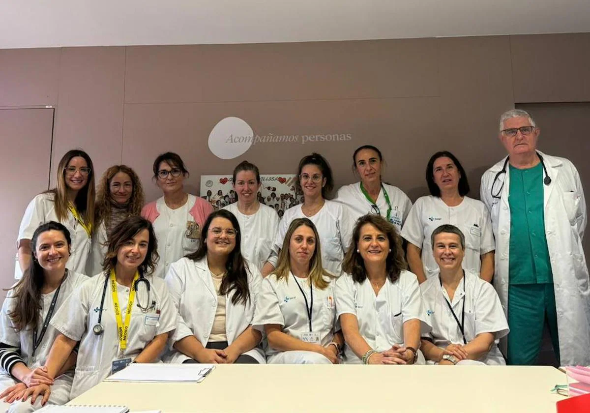 Parte del equipo de la Unidad de Cuidados Paliativos del Hospital de Salamanca.