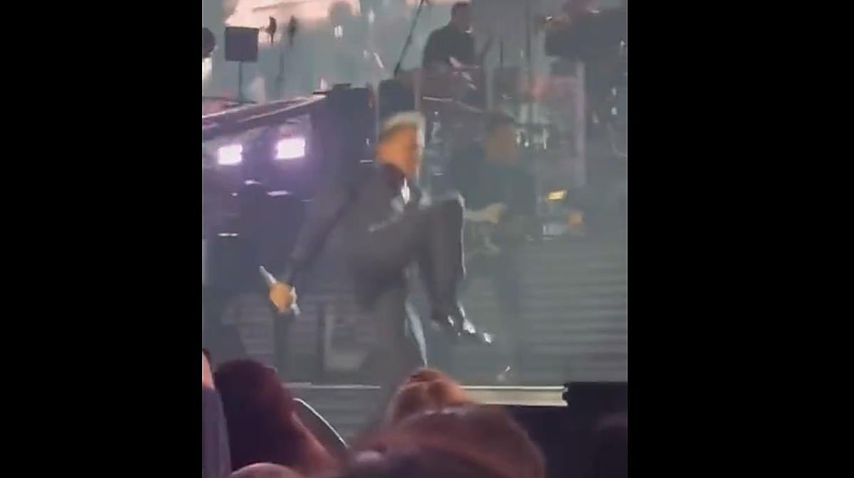 La caída viral de Luis Miguel en pleno concierto de la que todo el mundo habla