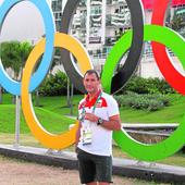 Ángel Basas, durante unas olimpiadas.