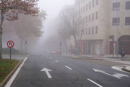 Frio y niebla en Salamanca.