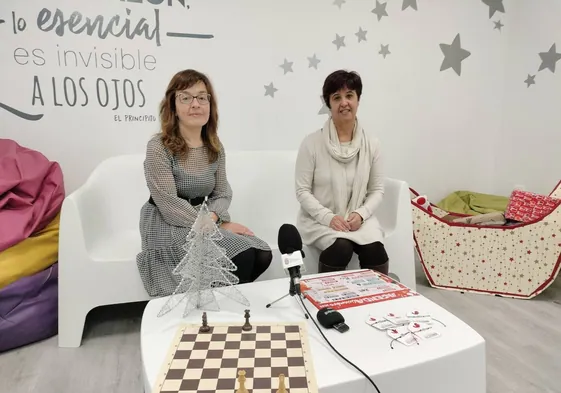 Sara García y Ana Aveleira durante la presentación de la programación.