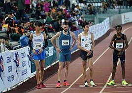 Álvaro de Arriba antes de una prueba en la Carlos Gil Pérez.