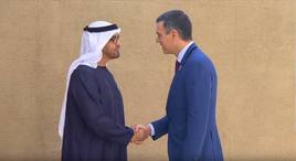 Pedro Sánchez y el presidente de Emiratos Árabes Unidos se encuentran en Dubai