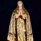 La imagen de la Inmaculada del siglo XVII, recién restaurada.