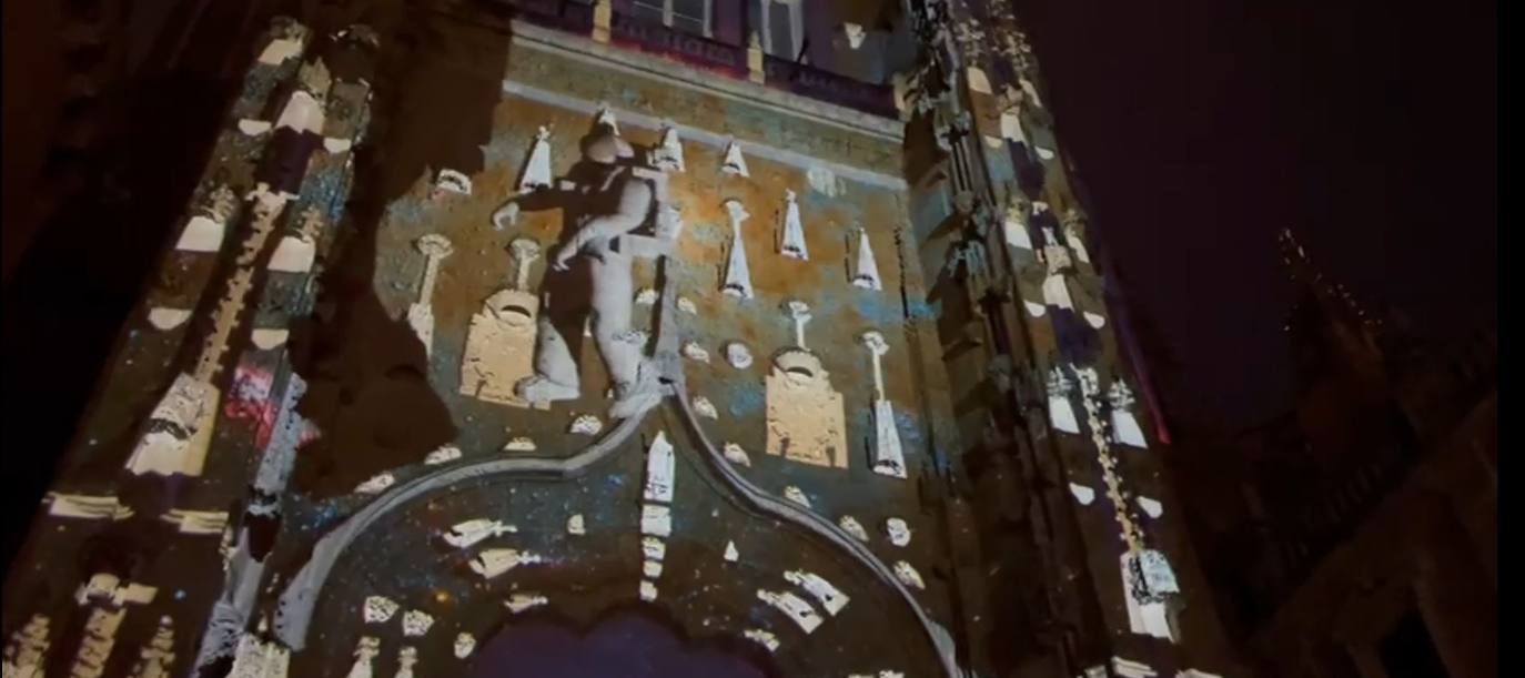 El asombroso videomapping con el que Salamanca ha dado comienzo a la Navidad