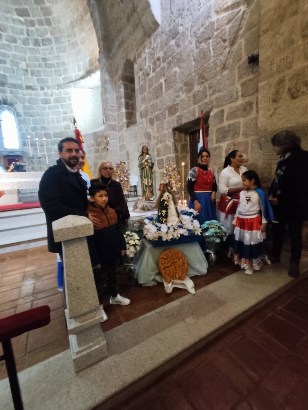 La comunidad paraguaya de Béjar celebra el día de su patrona, la Virgen de Caacupé