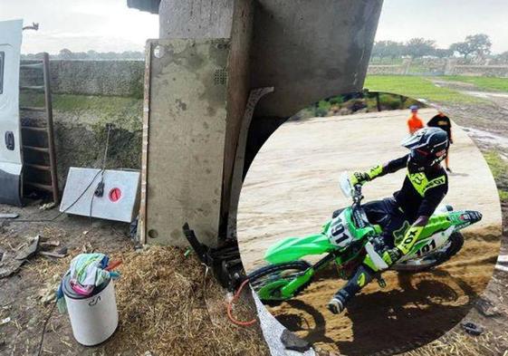 El tricampeón de motocross José Montero Da Silva, víctima del robo de Gallegos de Argañán